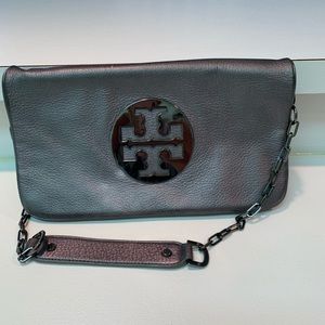 Tory Burch silver purse